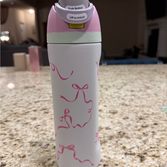 owala Other - Owala White With Pink Bows Insulated Tumbler with Built-in Straw 24oz